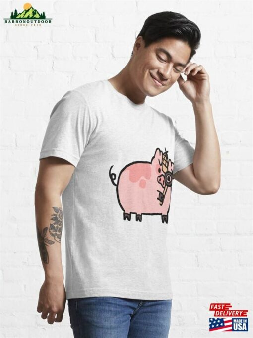 Cute Piggy Cartoon Essential T-Shirt Unisex