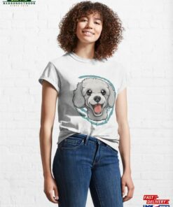 Cute Poodle White T-Shirt Classic
