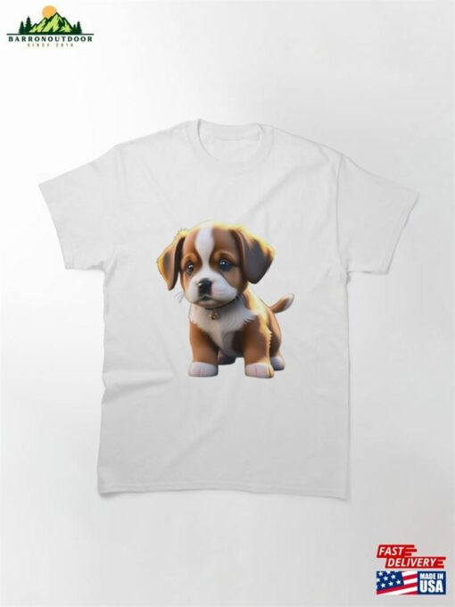 Cute Puppy Dog Classic T-Shirt Unisex