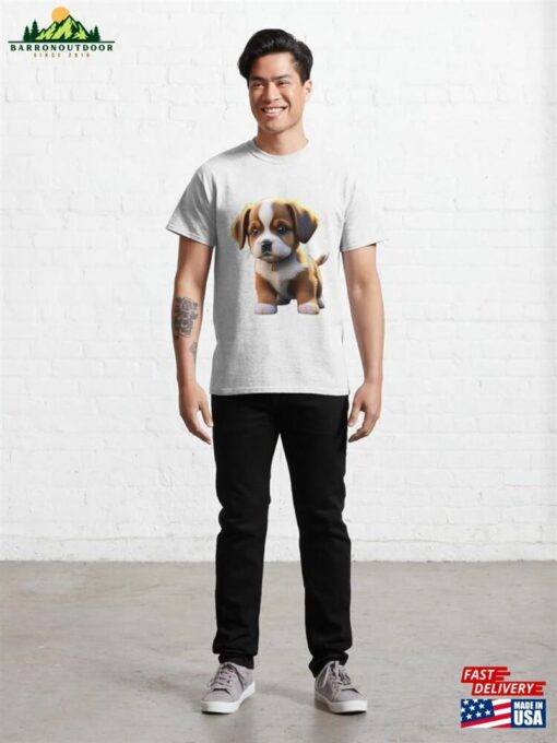 Cute Puppy Dog Classic T-Shirt Unisex