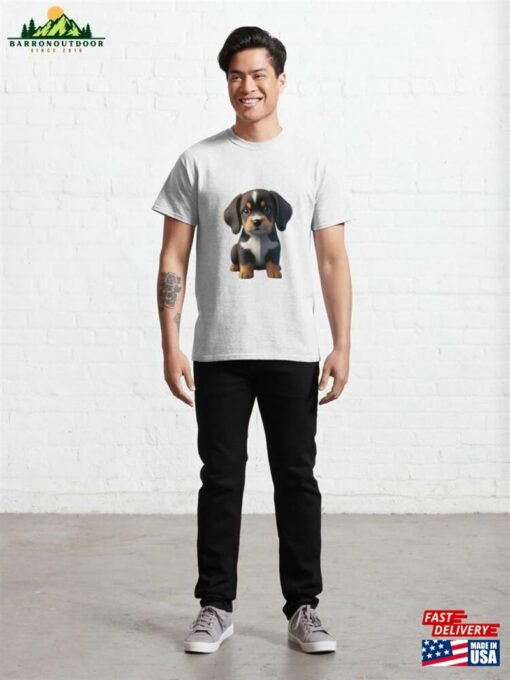 Cute Puppy Dog Stickers Classic T-Shirt Sweatshirt Hoodie