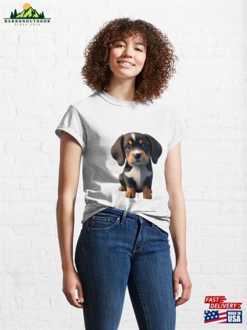 Cute Puppy Dog Stickers Classic T-Shirt Sweatshirt Hoodie