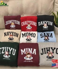 Cute Twice Members Chibi Sweatshirt Kpop Shirt Jihyo Unisex Classic 3