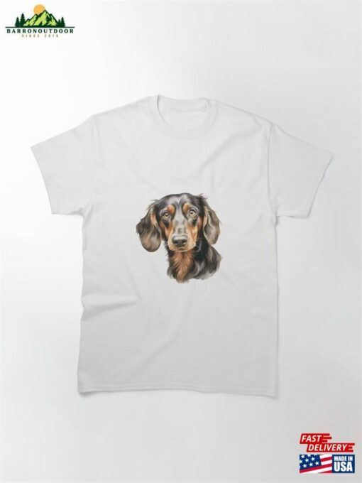 Dachshund Portrait Classic T-Shirt Sweatshirt