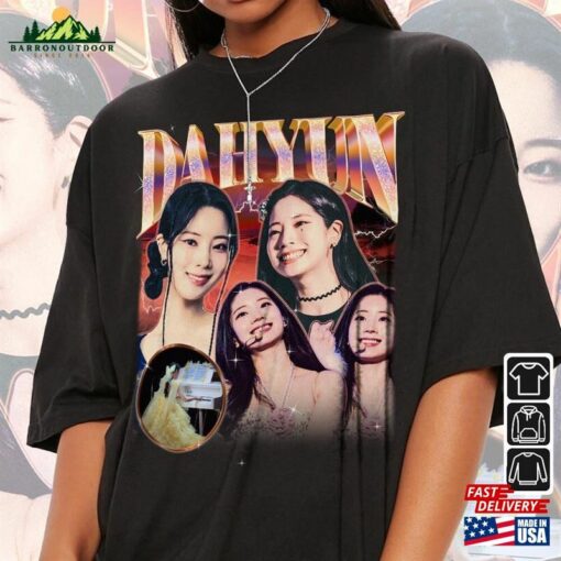 Dahyun Kpop Shirt Twice Ready To Be Album Sweatshirt Vintage Retro Graphic Tee Music Unisex Gifts Fan Hoodie T-Shirt