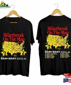 Dan And Shay Tour Heartbreak On The Map 2024 Shirt + Band Sweatshirt Concert Hoodie Unisex