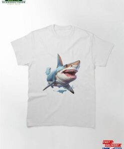 Dancing Depths The Vibrant Elegance Of Great Shark Classic T-Shirt Sweatshirt
