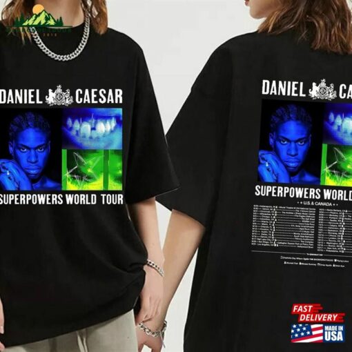 Daniel Caesar Superpowers World Tour 2023 Shirt Fan Concert Sweatshirt T-Shirt