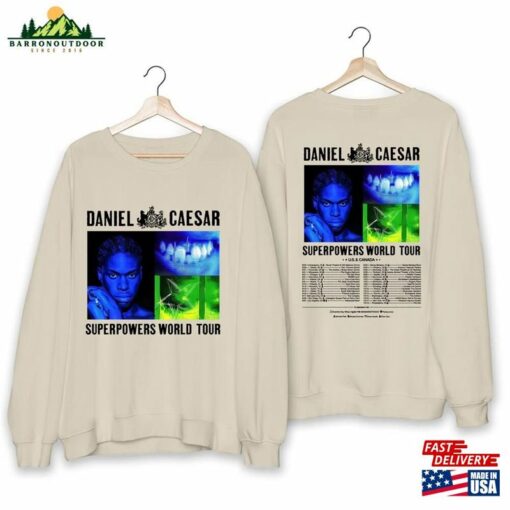 Daniel Caesar Superpowers World Tour 2023 Shirt Fan Concert Sweatshirt T-Shirt