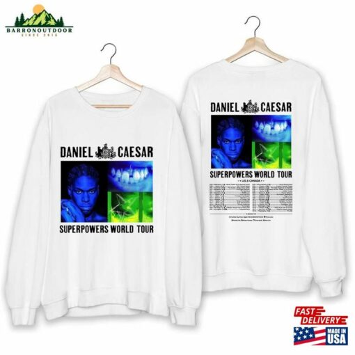 Daniel Caesar Superpowers World Tour 2023 Shirt Fan Concert Sweatshirt T-Shirt