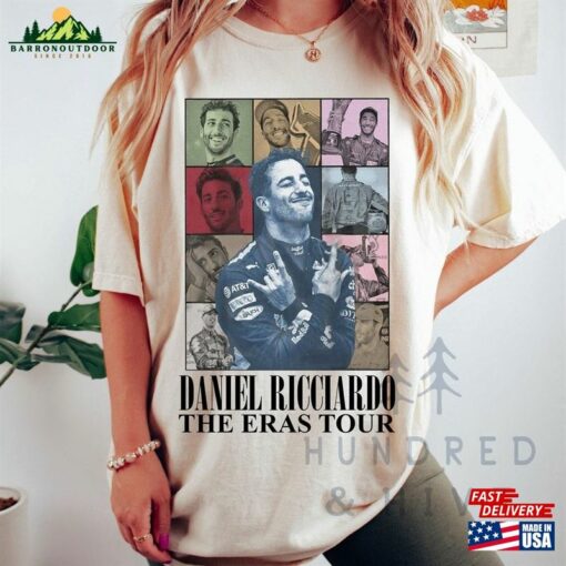 Daniel Ricciardo The Eras Tour Shirt Vintage F1 Driver T-Shirt Unisex