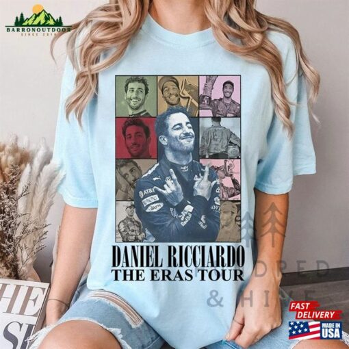 Daniel Ricciardo The Eras Tour Shirt Vintage F1 Driver T-Shirt Unisex