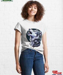 Dark Howling Wolf Classic T-Shirt Sweatshirt