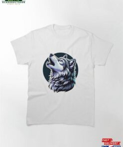 Dark Howling Wolf Classic T-Shirt Sweatshirt