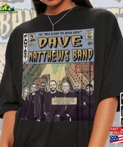 Dave Matthews Band Comic Shirt 90S Vintage Merch Book Art Walk Around The Moon Album World Tour Ticket 2023 Graphic Tee Gift V1 Classic Unisex 3