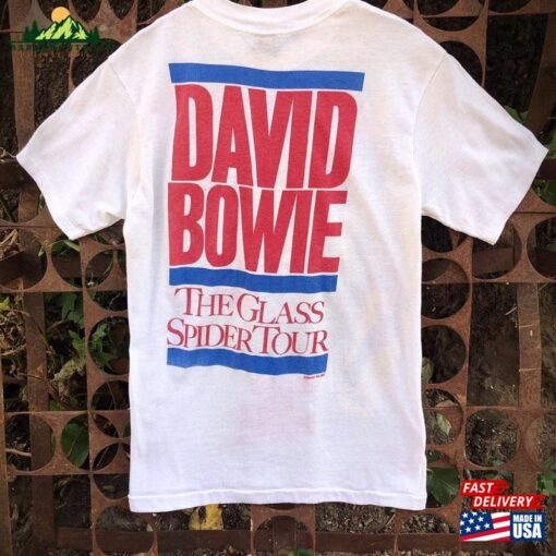 David Bowie Original Vintage Concert T-Shirt 50 Tee Classic Unisex