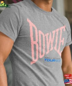 David Bowie Vintage 1983 Serious Moonlight Tour T Shirt Classic Unisex 3