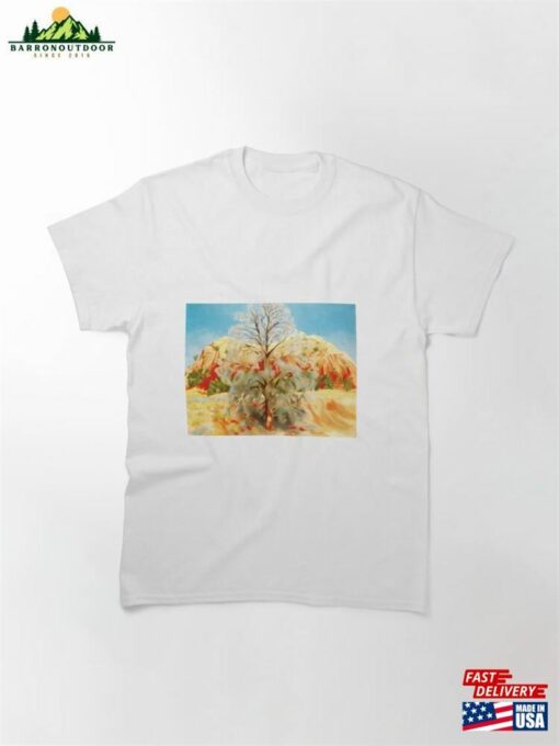 Dead Tree With Pink Hill Classic T-Shirt Sweatshirt