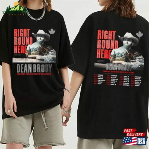 Dean Brody Right Round Here Tour 2023 Shirt Fan Sweatshirt Classic