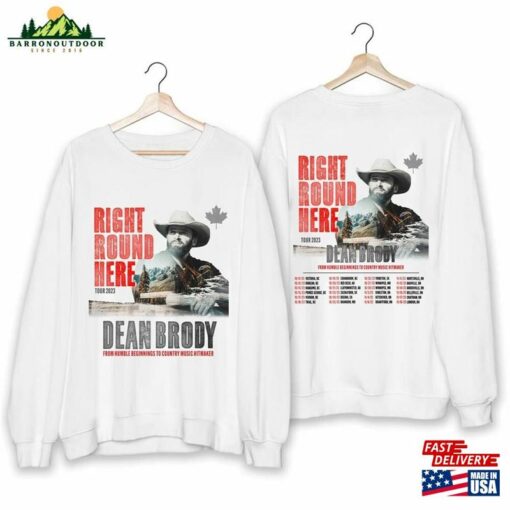 Dean Brody Right Round Here Tour 2023 Shirt Fan Sweatshirt Classic