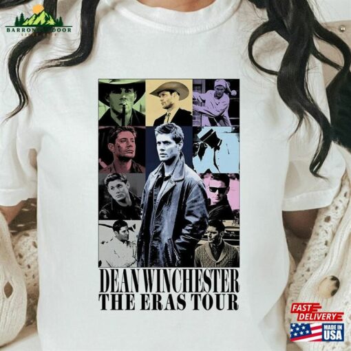 Dean Winchester T Shirt Print Eras Tour Supernatural Merch Gift Unisex Hoodie