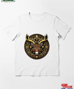 Deer Head With A Illustrated Pattern Essential T-Shirt Classic Hoodie