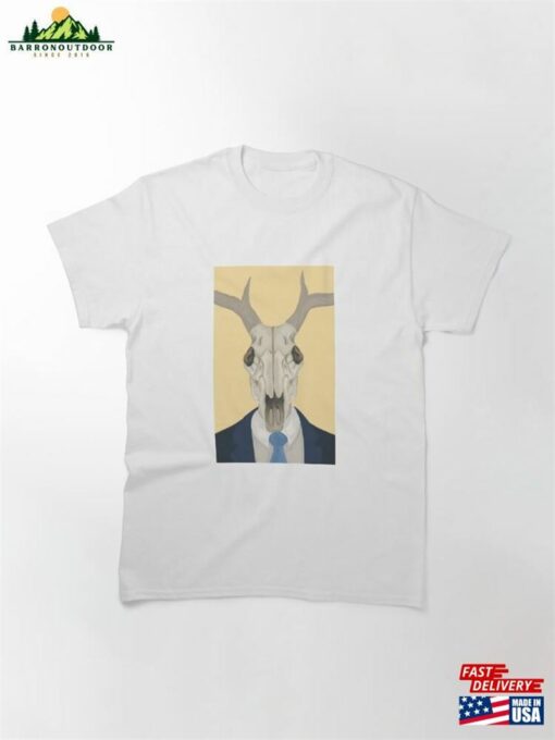 Deer Skull Wearing Suit Classic T-Shirt Sweatshirt