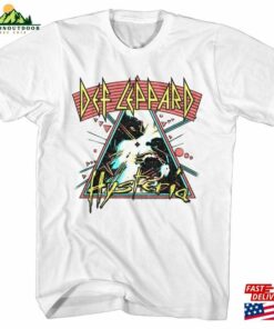 Def Leppard Arched Lines Hysteria White Adult T-Shirt Sweatshirt Classic