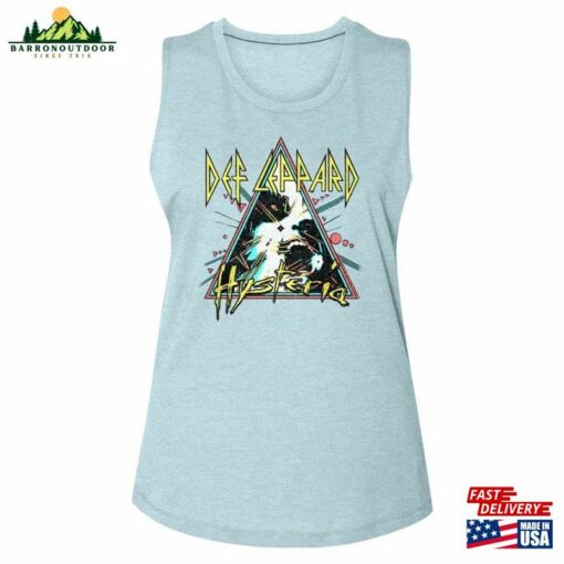 Def Leppard Hysteria Triangle Stonewash Denim Women’s Muscle Tank Top Unisex Sweatshirt