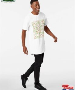 Delicate Bloom Soft Cherry Blossoms On Spring Green Long T Shirt Classic Unisex 2