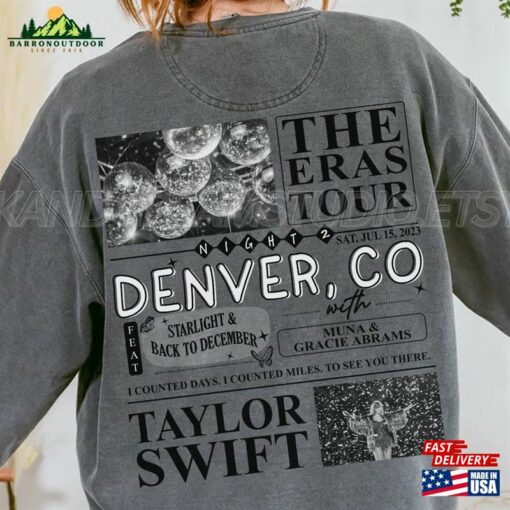 Denver Co Night 2 Comfort Colors Shirt Surprise Songs Classic Sweatshirt