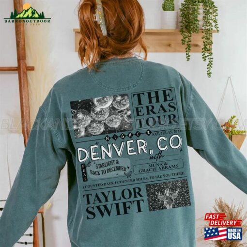 Denver Co Night 2 Comfort Colors Shirt Surprise Songs Classic Sweatshirt