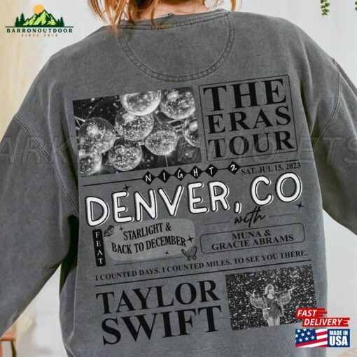 Denver Co Night 2 Comfort Colors Shirt Surprise Songs Unisex Sweatshirt