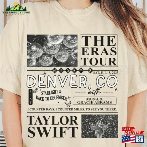 Denver Co Night 2 Shirt Surprise Songs Hoodie Unisex