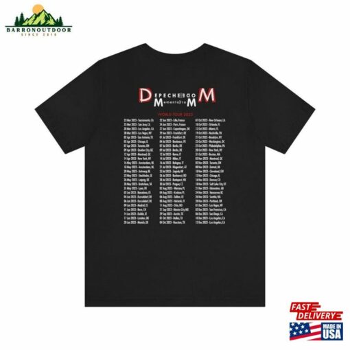 Depeche Mode 2023 Black T-Shirt Designed For Memento Mori World Tour Concert In Detroit Free Shipping Classic Sweatshirt