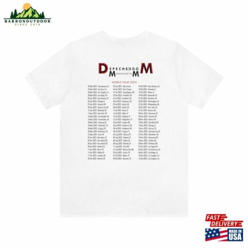 Depeche Mode 2023 Black T-Shirt Designed For Memento Mori World Tour Concert In Detroit Free Shipping Classic Sweatshirt