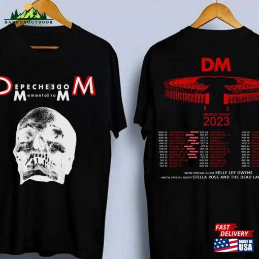 Depeche Mode Berlin 2023 Memento Mori Back And Front T-Shirt Inspired By World Tour Live Concert In Unisex