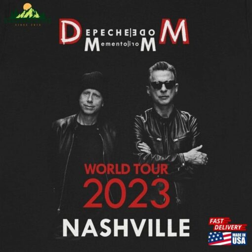 Depeche Mode Tour Shirt 2023 Memento Mori World Concert In Nashville Black Music Sweatshirt Hoodie