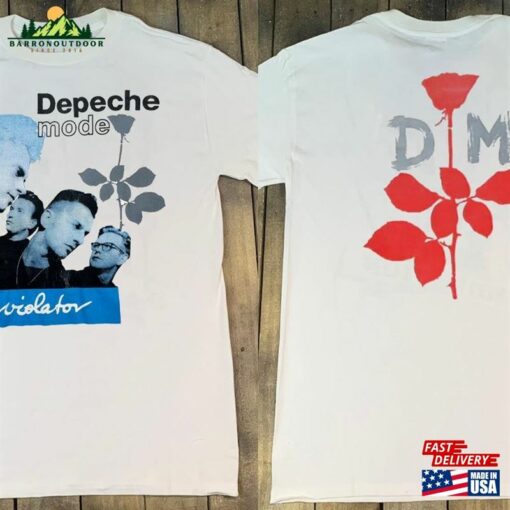 Depeche Mode’violator’tour 1990 T-Shirt 90S Band Classic Unisex