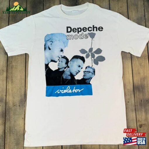 Depeche Mode’violator’tour 1990 T-Shirt 90S Band Classic Unisex