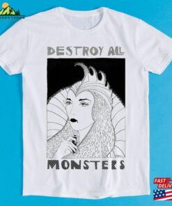 Destroy All Monsters Bored Noise Rock Music Retro Funny Art Drawing Gamer Anime Cult Meme Movie Gift Tee T Shirt Unisex 1