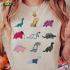 Dinosaur Shirt Dino Woman Print T-Shirt Hoodie