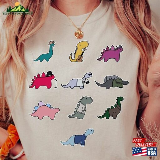 Dinosaur Shirt Dino Woman Print T-Shirt Hoodie