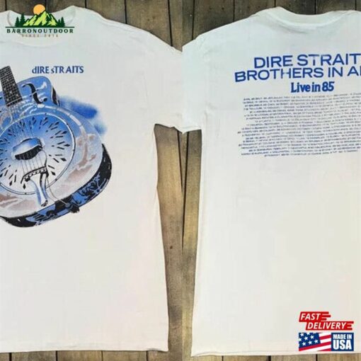 Dire Straits Brothers In Arms Live’85 Tour T-Shirt 1985 Shirt Hoodie