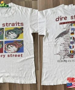 Dire Straits On Every Street Graphic T Shirt Vtg 90S Europe Tour 1992 Shirt Rock Band Hoodie Sweatshirt 2