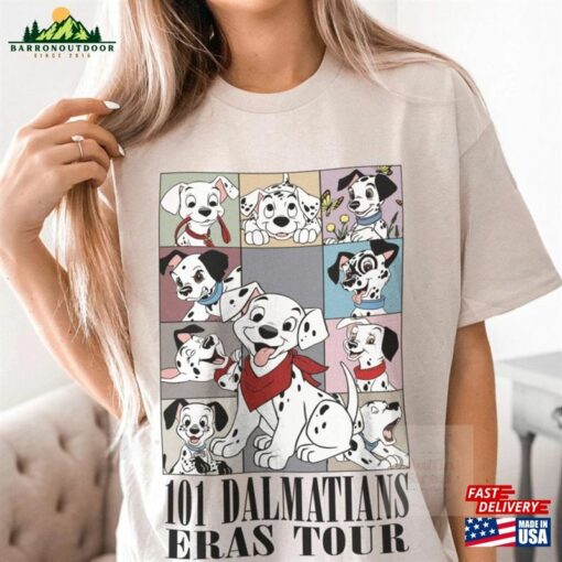 Disney 101 Dalmatians Eras Tour Styles Shirt Dog Disneyland Family Vacation Unisex Classic