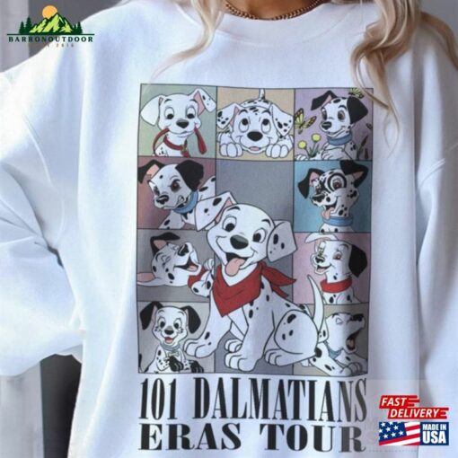 Disney 101 Dalmatians Eras Tour Styles Shirt Dog Disneyland Family Vacation Unisex Classic