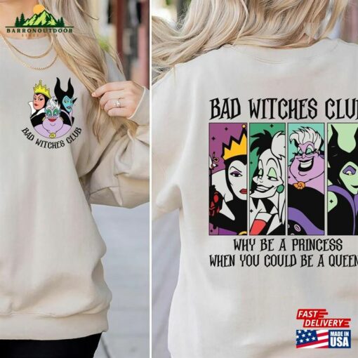 Disney Bad Witches Club Sweatshirt The Evil Tour T-Shirt Maleficent Shirt