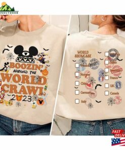 Disney Boozinaround The World Crawl Halloween Shirt Sweatshirt T Shirt 1