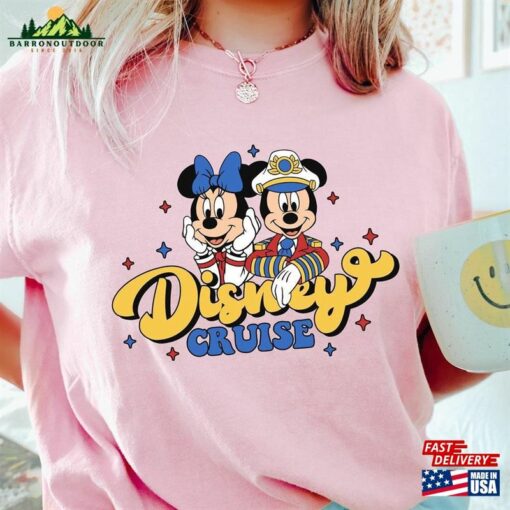 Disney Cruise Trip Shirt Mickey And Minnie Tee Captain Hoodie Unisex